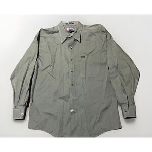 Champion Ralph Lauren men's solid green button-down‎ business casual shirt